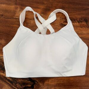 lululemon athletica White Crisscross Sports Bra